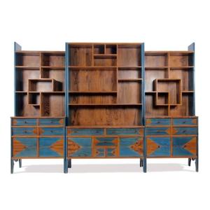 Étagère en bois massif bibliothèque tiroir affichage sur pied étagère de rangement livres CD plantes étagères salon chambre bureau à domicile - Product Image 2