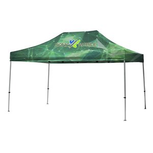 Tente publicitaire pop-up 3x4,5m avec impression personnalisée, auvent 10x15, logo personnalisé, cadre en aluminium robuste, polyester résistant aux intempéries, quatre saisons - Product Image 5