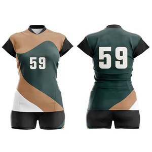 High Quality Shorts Sleeve Full Sublimation Design Team Logo <b>Volleyball</b> Jersey <b>Set</b> Sport Quick Dry <b>Volleyball</b> Uniform for Women - Product Image 3