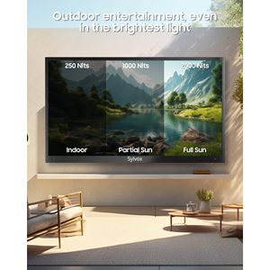 Téléviseur extérieur intelligent 43 pouces résistant au soleil, 2000 nits de luminosité, étanche IP55, 4K, Wi-Fi, commande vocale pour l'extérieur - Product Image 1