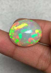 Cabujón de ópalo etíope Natural AAA + 25x20x14 MM Forma ovalada Piedra preciosa suelta genuina Ópalo raro y genuino - Product Image 3