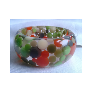 Brazalete redondo de resina de buena calidad para mujer con pieza de calidad estándar hecho a mano superventas hermoso diseño - Product Image 1