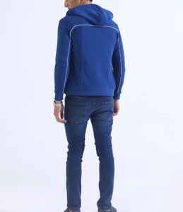 Sudadera con capucha y cremallera con logotipo personalizado Moda Slim Fit Streetwear Sudadera deportiva para hombres - Product Image 6