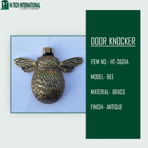 Llamador de puerta antiguo de abeja de latón, herrajes hechos a mano de animales, gran oferta, Reino Unido, venta al por mayor - Product Image 6