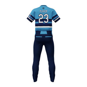 Vente en gros de vêtements de sport de baseball vierges uniformes de baseball de taille américaine sublimés avec numéro de logo imprimé maillot de baseball personnalisé pour hommes - Product Image 3