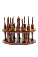 Ensemble de crochets en bois pour artisanat, 12 pièces, aiguilles à tricoter, boîte de rangement en bois pour le crochet, support organisateur pour le fil