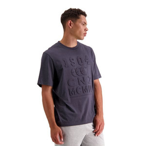 Vêtements d'été décontractés mi-lourds personnalisés pour hommes T-shirt uni graphique en coton gaufré de style formel pour un usage quotidien - Product Image 3