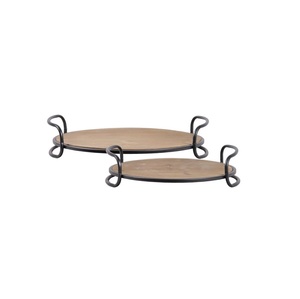 High Quality Handmade Aluminum <b>Serving</b> <b>Trays</b> with Handles Customized <b>Gold</b>-Finished <b>Tray</b> - Product Image 6