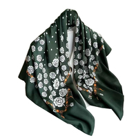Look élégant Design chic foulard en soie porté comme enveloppement ou cravate foulard en soie couche essentielle toute l'année foulard en soie taux de gros OEM