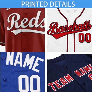 Maillot de baseball sublimé à la vente chaude, uniformes de sport personnalisés à boutons, maillot de baseball en polyester imprimé numériquement - Product Image 3