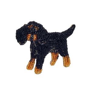 Conception de serpents Broches de broderie de perles de rocaille faites à la main Perles de rocaille de conception personnalisée et broches brodées Broches perlées - Product Image 2