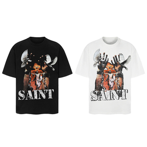 เสื้อยืดวินเทจไซส์ใหญ่พิเศษสำหรับผู้ชายเสื้อพิมพ์ลายไซส์ใหญ่พิเศษผ้าฝ้าย100% คอกลมสไตล์ฮิปฮอปเสื้อพิมพ์ลายดิจิตอล - Product Image 4