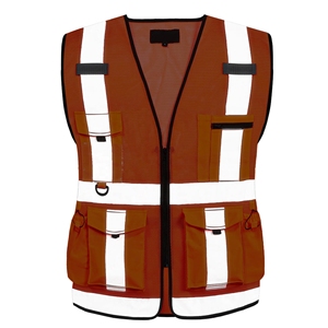 Venta al por mayor de alta visibilidad reflectante hombres chaleco 5 dimensiones bolsillo malla transpirable alta visibilidad ropa de trabajo para la construcción y la seguridad - Product Image 3