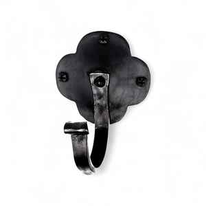 Nouveauté : crochet en fer fini noir avec revêtement en poudre, aspect antique, pour la décoration, les cadeaux ou l'organisation de la salle de bain - Product Image 4