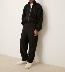 Custom Made Winter Solid Heavyweight Tracksuit <b>for</b> <b>Men</b> Oversized Drawstring Hoodie & Baggy Trouser 100% Cotton 500gsm Two-Piece - Product Image 4