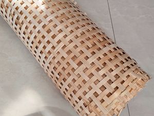 Artisanat en bambou tissé en maille carrée fait main en macramé de 36 pouces, design Art déco écologique, multifonctionnel pour le salon - Product Image 4