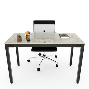 Bureau Uconcept HBUC039 120x60cm, design minimaliste, durable, en contreplaqué couleur béton - Product Image 3