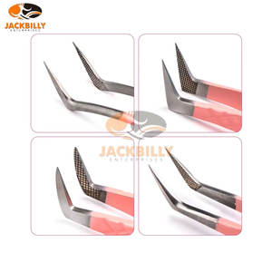 Pince à épiler professionnelle en acier inoxydable à pointe inclinée, haute qualité, prise parfaite, outil de beauté de précision - Product Image 4