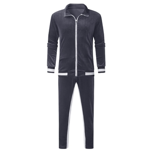 Conjunto deportivo privado de poliéster con logotipo personalizado, sudadera con capucha de manga larga y pantalones, conjunto de 2 piezas para hombre, traje de jogging. - Product Image 1