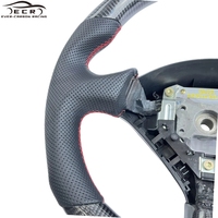 Volant de course Ever-Carbon ECR Hotsell en fibre de carbone à fond plat rouge, prix usine, pour INTEGRA Coupé DC5