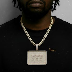 สร้อยคอ777เพชรโมอิสเพชร10K ตัวหนาสร้อยคอฮิปฮอปสีทองแบบไม่เหมือนใครของขวัญเครื่องประดับโรสโกลด์สุดๆสำหรับเขา - Product Image 2