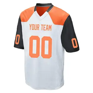 Uniforme de fútbol americano 2024 Camiseta de fútbol por sublimación personalizable y camisetas Ropa de fútbol esencial Kit de uniforme tailandés