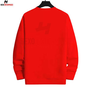 Fabricación de calidad Premium tamaño adulto hombres pulóver sudadera ropa Casual Color sólido hombres pulóver sudadera - Product Image 6