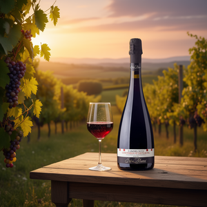 Sweet Selva Masacci Grasparossa DOC Sparkling Red <b>Wine</b> 750ml Fruity Semi Sweet Italian <b>Wine</b> 6 Bottles Per Box - Product Image 3