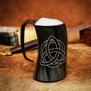 Taza de Cuerno Natural Hecha a Mano de Súper Calidad, Tazas Vikingas Pulimentadas para Beber, Uso Multiusos con Estilo Animal - Product Image 3