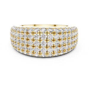 Bague en or jaune 14 carats avec diamant de laboratoire rond de 2,28 carats pour femme, certifiée IGI, bijoux de luxe pour le bureau, nouveau diamant de culture - Product Image 1
