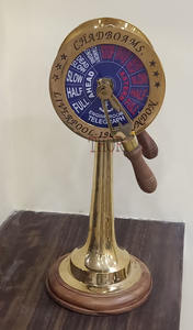 14 ''Antique Brass Telegraph Vintage Ship Marine Engine Room Order Décoratif Ship Telegraph - Product Image 2