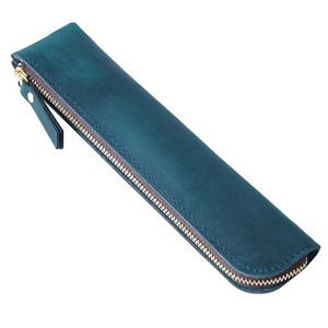 Offre Spéciale cuir étudiants papeterie stylo pochette Durable bureau stylo plume sac étui à crayons pour fille - Product Image 2