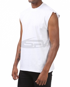 Camiseta sin mangas deportiva de verano para hombre, de gran tamaño, con estampado personalizado, de tela gruesa, estilo chaleco muscular, superventas - Product Image 5