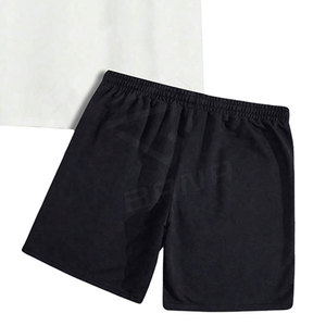 Ensemble t-shirt et short d'été décontracté pour homme grande taille 100% coton respirant - Product Image 6