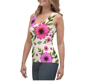 Wholesale Price Summer Casual Wear <b>Women's</b> Knitted Tank Top Ladies <b>Singlet</b> Sublimation Printing Comfortable <b>Women's</b> Tank Tops - Product Image 6