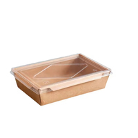 Boîtes à emporter personnalisées en papier kraft pour hamburgers, frites, poulet frit, collations, restauration rapide, emballage portable et recyclable