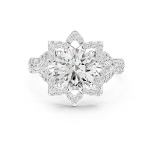 Anillo de Oro Amarillo de 14K con Diamante Redondo Cultivado en Laboratorio |   Anillo de Aniversario |   Diamante Cultivado Nuevo - Product Image 3