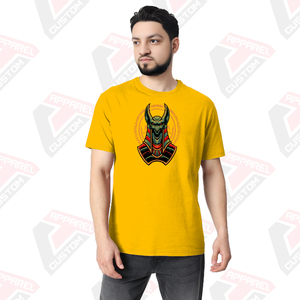 Camiseta cómoda ultra suave esencial personalizada para mujer, apliques ecológicos de verano, parches de telas de pana Batik de mezclilla - Product Image 3