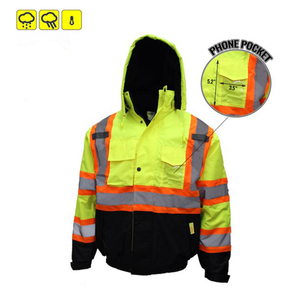 100% polyester haute visibilité vestes respirant maille Construction haute visibilité vêtements de travail vêtements de sécurité vêtements de sécurité réfléchissants - Product Image 4