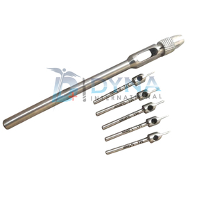 High Quality 5-<b>Piece</b> Manual FUE Hair Transplant Punch <b>Set</b> Micro Stainless Steel Punches Handle CE Certified Hair Implant Surgery - Product Image 3