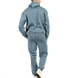 Survêtement pour homme en denim délavé de qualité supérieure, style tendance, matière douce, très vendu, durable, meilleur choix durable, survêtement pour homme en denim délavé - Product Image 4