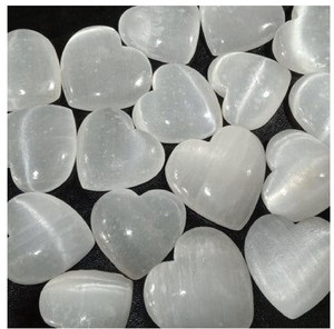 Haute qualité 3mm ovale coupe sélénite coeur Cabochon lâche agate pierre précieuse naturelle et article de qualité supérieure - Product Image 1