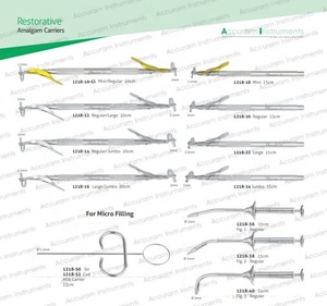 Transporteur de remplissage pour amalgame dentaire Mini régulier 1.5mm/2mm Instruments de restauration dentaire à double extrémité Transporteur d'amalgame à double extrémité - Product Image 2