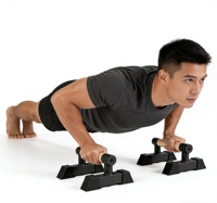 Support de pompes parallèles en bois de hêtre et acier de haute qualité, durable, capacité 300 kg, pour les exercices de stand-up et usage domestique