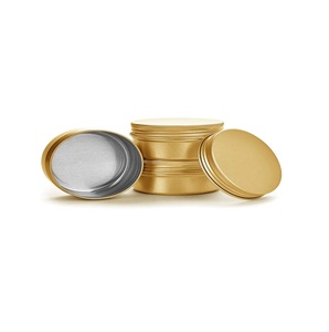 Fabricant de contenants vides en étain givré or couvercles coulissants pour Noël Thanksgiving boîtes de bougies en aluminium stockage de bocaux en étain de voyage - Product Image 5