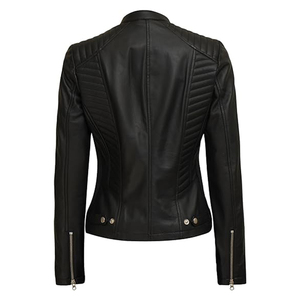 แจ็กเก็ตหนังสำหรับผู้หญิง, แจ็กเก็ตหนังแฟชั่นอินเทรนด์ฤดูใบไม้ร่วง - Product Image 2