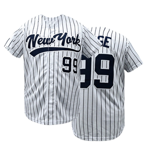 Vêtements de sport unisexes, maillot de baseball, taille personnalisable, boutons complets, impression par transfert thermique, respirant, évacuation de l'humidité, séchage rapide - Product Image 1