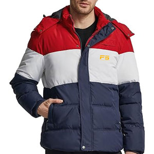 Chaqueta Acolchada con Capucha para Hombre, 2026, Poliéster/Nailon, Casual, Invierno, Impermeable, Ecológica, Resistente al Viento - Product Image 3