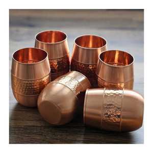 Gobelets d'échantillon d'artisanat de nouvelle conception buvant le fabricant et l'exportateur de cuivre avec la qualité d'exportation - Product Image 4
