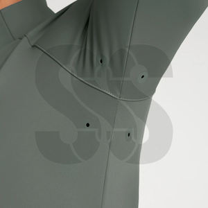 Chemise d'entraînement équestre à manches longues pour homme, en polyester/spandex, respirante, anti-odeur, à séchage rapide, pour l'équitation - Product Image 5